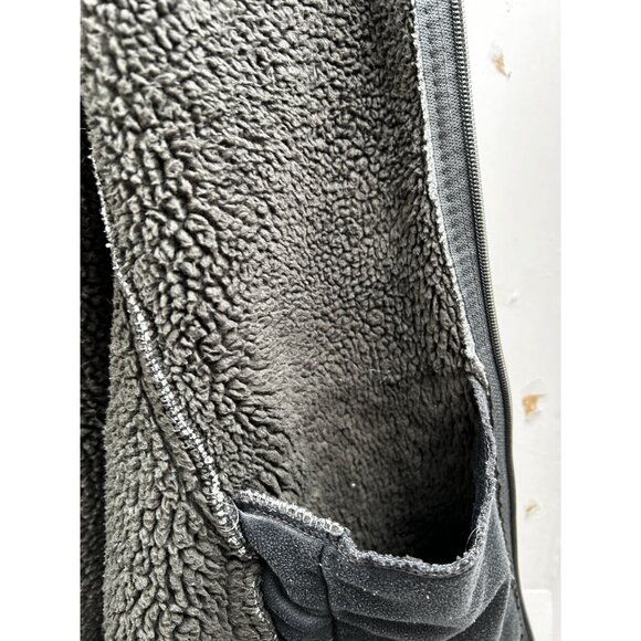 Free Country Hoodie Jacket Mens Large‎ Full Zip Gray Sherpa Fleece Fall/Winter - Picture 11 of 12